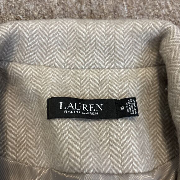 Lauren Ralph Lauren "BLACK LABEL" 10 Reefer Coat LR2523 Wool Blend - Picture 3 of 13